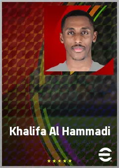Khalifa Al Hammadi eFootball 2026 player card, 68 OVR CB