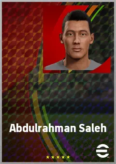 Abdulrahman Saleh eFootball 2026 player card, 66 OVR LB