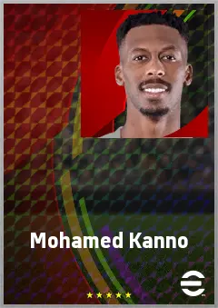 Mohamed Kanno eFootball 2026 player card, 71 OVR CMF