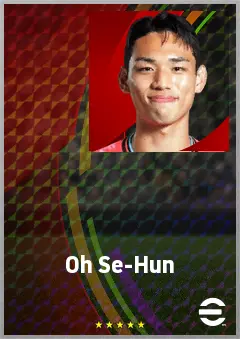 Oh Se-Hun eFootball 2026 player card, 70 OVR CF