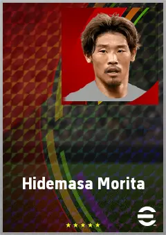 Morita Hidemasa eFootball 2026 player card, 76 OVR DMF