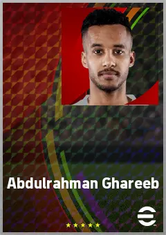 Abdulrahman Ghareeb eFootball 2026 player card, 70 OVR LMF