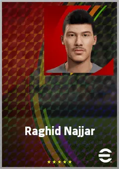 Raghid Najjar eFootball 2026 player card, 64 OVR GK