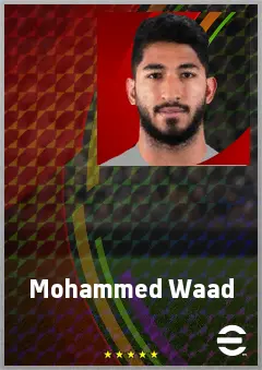 Mohammed Waad eFootball 2026 player card, 71 OVR LB