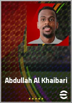 Abdullah Al Khaibari eFootball 2026 player card, 69 OVR DMF
