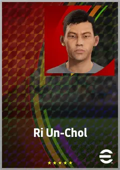 Ri Un-Chol eFootball 2026 player card, 67 OVR CMF