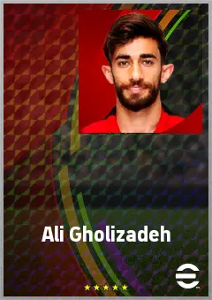 Ali Gholizadeh eFootball 2026 player card, 71 OVR RWF