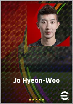 Jo Hyeon-Woo eFootball 2026 player card, 72 OVR GK