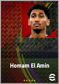 Homam El Amin eFootball 2026 player card, 71 OVR LB