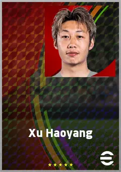 Xu Haoyang eFootball 2026 player card, 69 OVR CMF