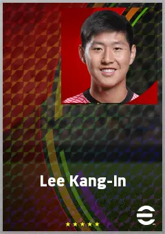 Lee Kang-In eFootball 2026 player card, 78 OVR LMF