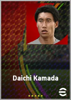 Kamada Daichi eFootball 2026 player card, 78 OVR CMF