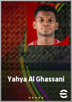 Yahya Al Ghassani eFootball 2026 player card, 69 OVR LWF
