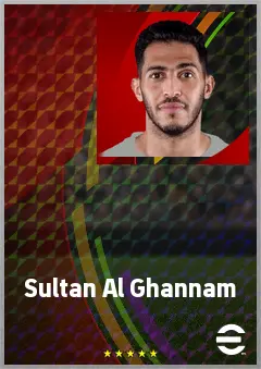 Sultan Al Ghannam eFootball 2026 player card, 74 OVR RB