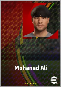 Mohanad Ali eFootball 2026 player card, 70 OVR CF