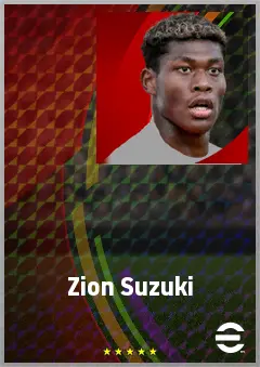 Suzuki Zion eFootball 2026 player card, 75 OVR GK
