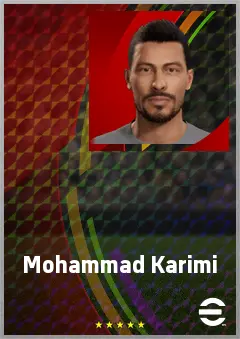 Mohammad Karimi eFootball 2026 player card, 70 OVR CMF