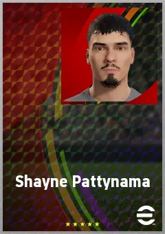 Shayne Pattynama eFootball 2026 player card, 66 OVR LB