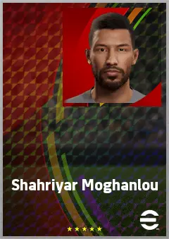 Shahriyar Moghanlou eFootball 2026 player card, 69 OVR CF