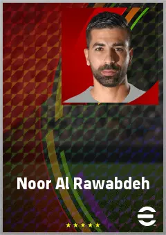 Noor Al Rawabdeh eFootball 2026 player card, 69 OVR CMF
