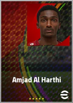Amjad Al Harthi eFootball 2026 player card, 67 OVR RB