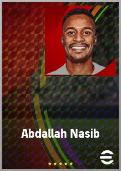 Abdallah Nasib eFootball 2026 player card, 68 OVR CB