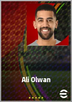 Ali Olwan eFootball 2026 player card, 69 OVR CF