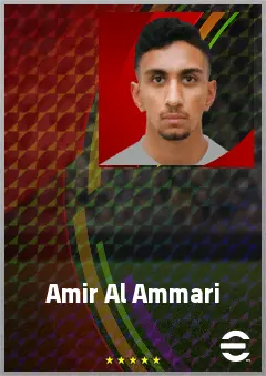 Amir Al Ammari eFootball 2026 player card, 68 OVR CMF