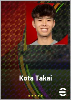 Takai Kota eFootball 2026 player card, 69 OVR CB