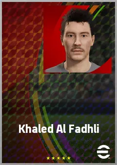 Khaled Al Fadhli eFootball 2026 player card, 65 OVR CB