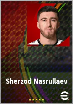 Sherzod Nasrullaev eFootball 2026 player card, 69 OVR LB