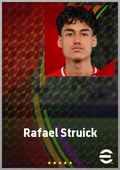 Rafael Struick eFootball 2026 player card, 65 OVR LWF