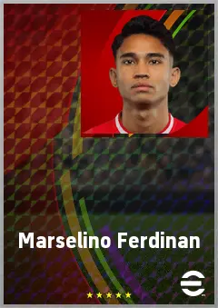 Marselino Ferdinan eFootball 2026 player card, 67 OVR AMF