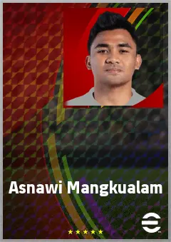 Asnawi Mangkualam eFootball 2026 player card, 67 OVR RB