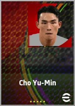 Cho Yu-Min eFootball 2026 player card, 72 OVR CB