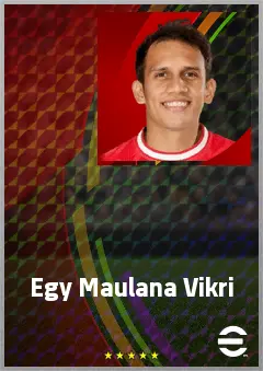 Egy Maulana Vikri eFootball 2026 player card, 67 OVR RWF
