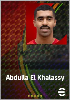 Abdulla El Khalassy eFootball 2026 player card, 64 OVR LB