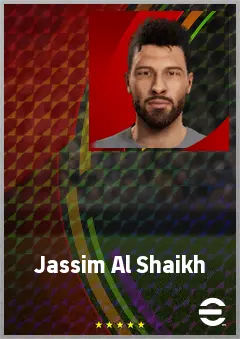 Jassim Al Shaikh eFootball 2026 player card, 67 OVR CMF