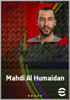 Mahdi Al Humaidan eFootball 2026 player card, 68 OVR LWF