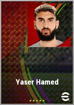 Yaser Hamed eFootball 2026 player card, 68 OVR CB