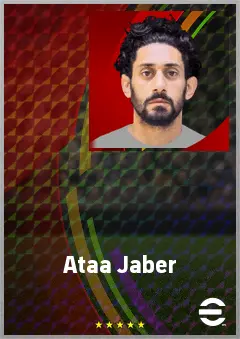 Ataa Jaber eFootball 2026 player card, 67 OVR CMF