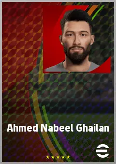 Ahmed Nabeel Ghailan eFootball 2026 player card, 65 OVR CB