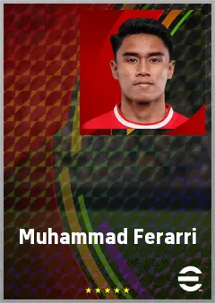 Muhammad Ferarri eFootball 2026 player card, 66 OVR CB