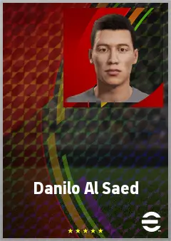 Danilo Al Saed eFootball 2026 player card, 68 OVR LWF