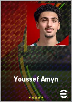 Youssef Amyn eFootball 2026 player card, 65 OVR AMF