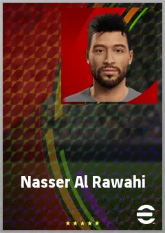 Nasser Al Rawahi eFootball 2026 player card, 63 OVR CMF