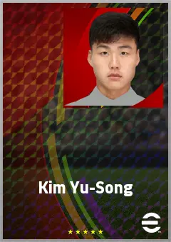 Kim Yu-Song eFootball 2026 player card, 64 OVR CB