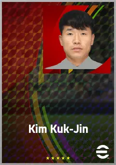 Kim Kuk-Jin eFootball 2026 player card, 65 OVR CF