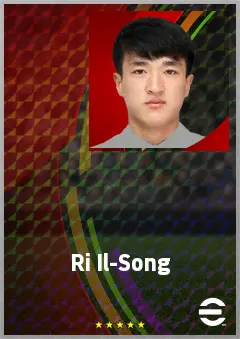 Ri Il-Song eFootball 2026 player card, 64 OVR LWF