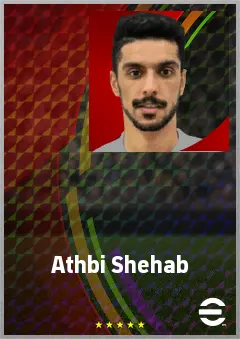 Athbi Shehab eFootball 2026 player card, 65 OVR AMF